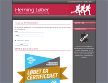 Tablet Screenshot of herninglober.dk